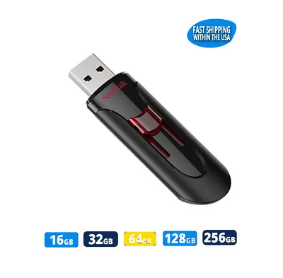 $22.82 • Buy Sandisk Cruzer Glide 3.0 Flash Drive USB Memory Stick For Laptops Computers Lot