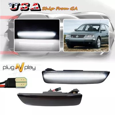 Smoked LED Front / Rear Side Marker Signal Lights For 2001-2005 VW Passat B5.5 • $24.99