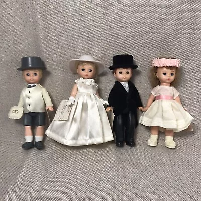 Vtg Madame Alexander 2002 McD's Bride Groom Ring Bearer Flower Girl Set Of 4 • $29.99