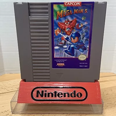 NES Mega Man 5 Nintendo Entertainment System Pics Tested Authentic Case Gorgeous • $129.11