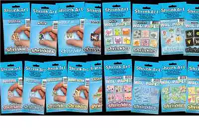 Shrinkles Shrinkie Shrink Plastic Craft Plain & Patterned Jewellery Pick Colour • £9.25