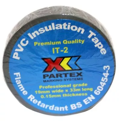 1 Or 10 X Branded Partex Quality 33m X 19mm Pvc Electrical Insulation Tape • £13