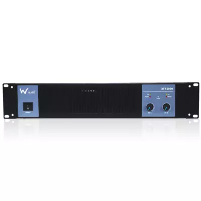 W-Audio Stereo Power Amplifier 1000W 2 X 500w RMS DJ HiFi Amp DC Protection BNIB • £195