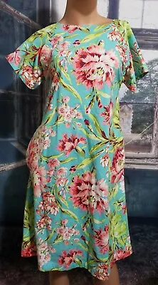 Mod Mum Sz XS Hospital Gown Maternity Multicolor Floral Hippie Boho Dress • $17.50