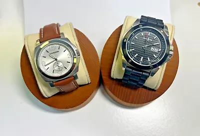 Pair Of Tourneau Men's Honda Men's Watches Rubber & Leather Bands Swiss Movement • $199.99