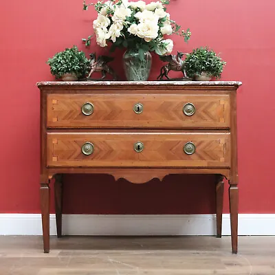 $1895 • Buy Antique French Hall Cupboard, Hall Chest, Marble Top Chest Of Drawers, Cabinet