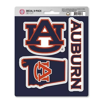 Auburn Tigers NCAA Team Decals / Sticker Set / 3 Pack *Free Shipping • $5.97