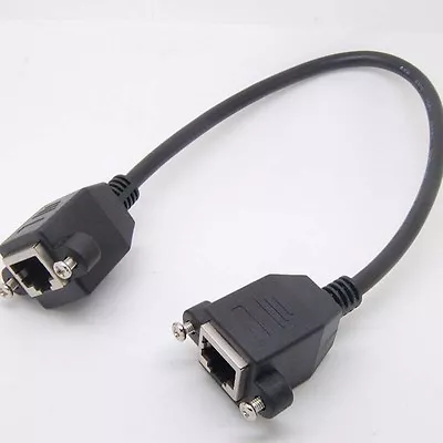 1ft Ethernet Lan Female To Female Network Cable RJ45 Extension Adapter+4x Screws • $3.59