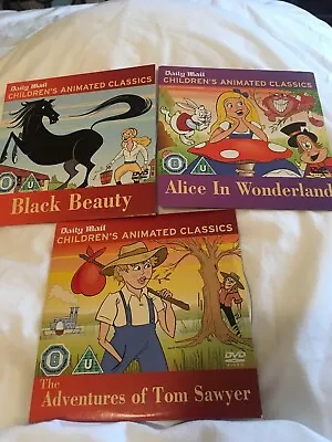 £2.49 • Buy Childrens Animated Classics - Adventures Of Tom Sawyer  / Black Beauty / Alice