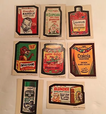 Lot Of 8 Wacky Packages Mixed Lot Mixed Series • $9.99