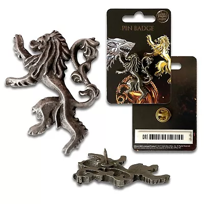 Official Game Of Thrones Lannister Lion Crest Tie Lapel Pin Badge Merchandise • £5.98
