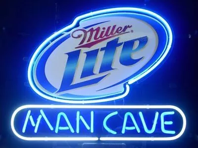 Neon Light Sign Lamp For Miller Lite Beer 14 X10  Miller Time Man Cave Bar Open • $79.98
