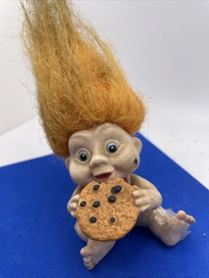 £14.56 • Buy MAGIC TROLLS - APPLAUSE INC 1991 – Vintage Baby Troll With Cookie – 2 Inches