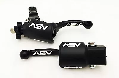 ASV F3 Front Brake Clutch Perch Levers Shorty Black Dust Covers YZ 250 250X • $159.95