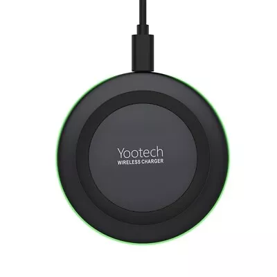 YOOTECH 7.5W Wireless Charger For Apple IPhone & Samsung Galaxy - Black (F500) • $9.50