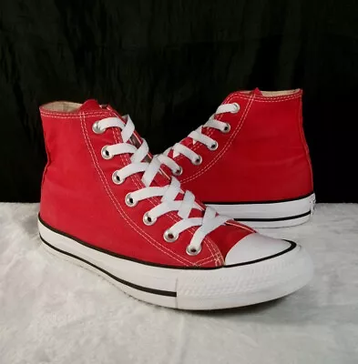 Converse Ctas Core Red Canvas Hi Sneakers Men 4.5m / Women 6.5m M9621 Free Ship • $19.95