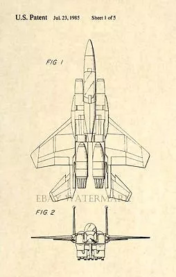 Official Starscream US Patent Art Print- Transformers G1 Gen 1 - Decepticon 48 • $12.77