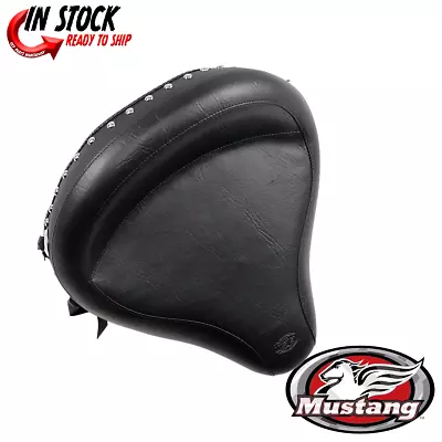 Mustang Studded Wide Solo Seat For Harley FLST FXST Softail 1984-1999 0802-0459 • $414