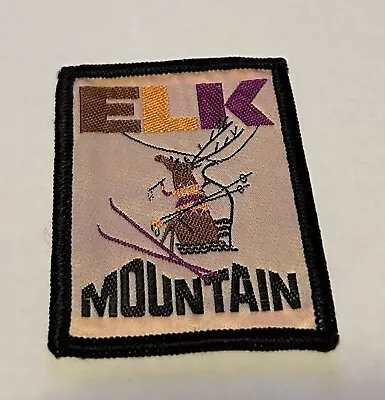 Elk Mountain Skiing Embroidered Patch Used Very Good Cond. Elk Mt Pennsylvania • $14.99