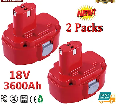 For Makita 2-Pack 18V 3.6Ah Ni-Mh Battery 1822 1834 1823 1833 1835 PA18 192826-5 • $34.99