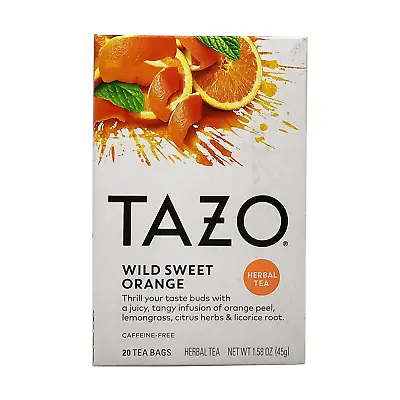 £22.86 • Buy Tazo Wild Sweet Orange Herbal Tea Filterbags (20 Count)