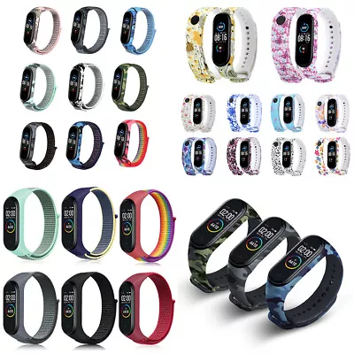 $4.17 • Buy For Xiaomi Mi Band 3/4/5/6 Wrist Straps Sport Bracelet Silicone/Nylon Wrist Band
