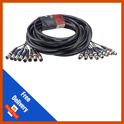 £76.99 • Buy Stagg SML15/8XF8XM E 8 Way XLR Multicore Loom Snake 15m Studio Cable Lead