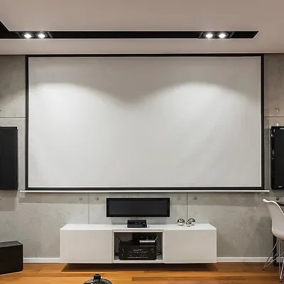 $159.95 • Buy 100 Inch 16:9 Manual Pull Down Outdoor Projector Projection Screen Theater Movie