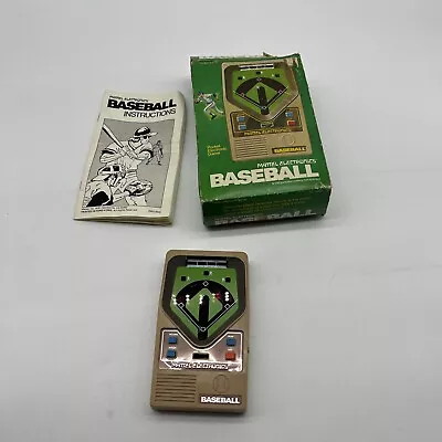 Original Vintage 1978 MATTEL Electronics Baseball Handheld Game In Box JL • $31.99