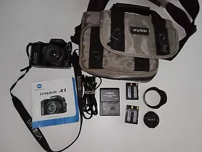 Konica Minolta DiMAGE A1 5mp 7x Opt Zoom Digital Camera W/ Extras LOOK • $45.99