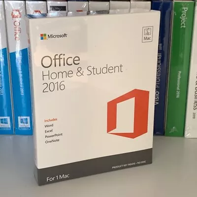 Microsoft Office 2016 Home Student For MAC Word Excel PowerPoint Lifetime 365 • £89.99