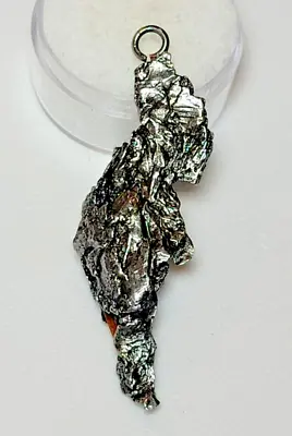 9.1 Grams CAMPO DEL CIELO METEORITE Pendant M-27 (wiggly Piece) • $9.99