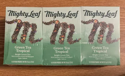 Mighty Leaf Tea Green Whole Leaf Tea Bags - Green Tea Tropical - Light Caffe... • $28.99