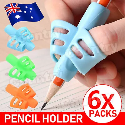 Children Pencil Hold Writing Holder Two-finger Aid Grip Posture Correction Tools • $7.45