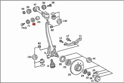 Genuine MERCEDES C123 C126 S123 W116 W123 W126 Retainer 1233330667 • $8.88