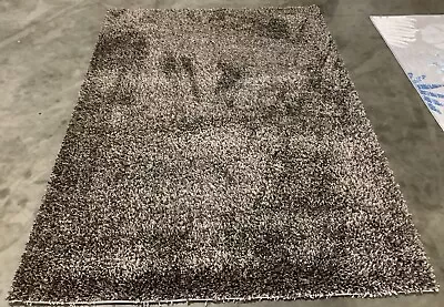 MUSHROOM 5'-3  X 7'-6  Pressed Pile Rug Reduced Price 1172665981 SGN725-8181-5 • $105