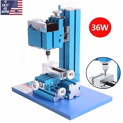 Mini Metal Milling Machine DIY Tool Woodworking For Hobby Science Education • $168.99