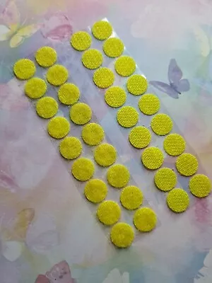 Yellow Self Adhesive Velcro Dots 10mm • £3.60