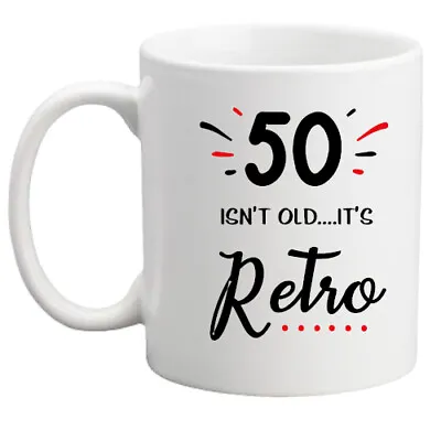 50th Birthday Gift Retro Gift Mug Gift Idea For Men/women/present/mug/gift • £8.95