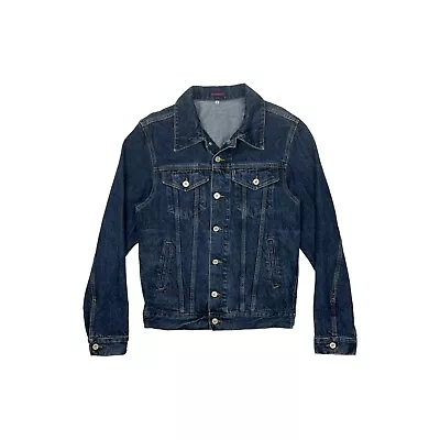 Vintage Hamnett By Katharine Hamnett Denim Jacket Mens Small Dark Blue • £49.99