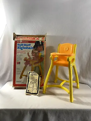 Mattel Tuff Stuff Baby Doll High Chair Vintage 1980 20  High In BOX • $25