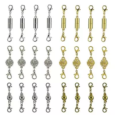 Strong Magnetic Lobster Clasps Assortment Jewelry Necklace Converter Extender • $9.78