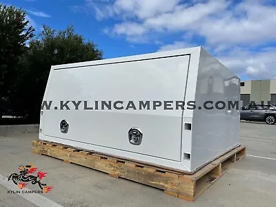 1800mm White Flat Aluminium Jack Off Canopy UTE Canopy 2 Doors Alloy Camper • $3900