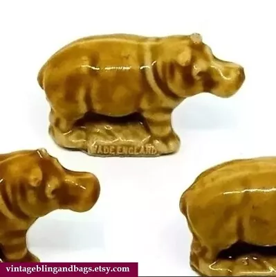 1960s Vintage Hippo Whimsey Wade Whimsey Hippopotamus Ornament Animal #1 • £5