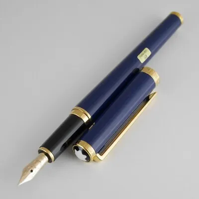 Montblanc Noblesse Oblige Blue GT Fountain Pen EF FREE SHIPPING WORLDWIDE • $299