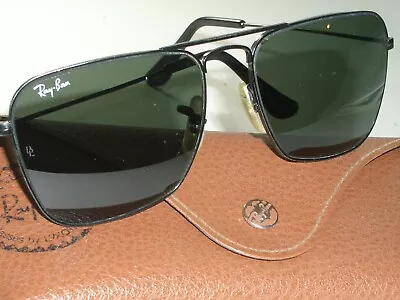 $279.99 • Buy 52mm Vintage Bausch & Lomb Ray-ban L2847 G15 Black Caravan Aviator Sunglasses