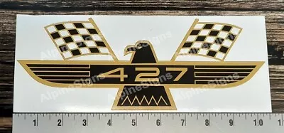 Vintage Ford Galaxie Thunderbird 427 Gold/black Sticker Decal • $14.79