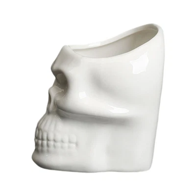 £12.97 • Buy Decoration Home Skull Flower Pot Ceramic Wall Flower Pot Mini