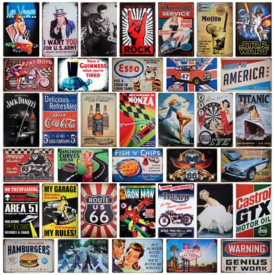 £19.50 • Buy Quality Metal Tin Sign 20x30 Large Vintage Retro Garage Bar Man Cave Wall Plaque