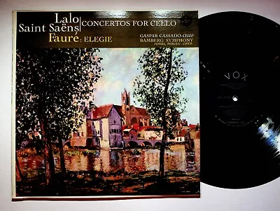 Lalo Saint Saens Faure Elegie Concertos Cello Gaspar Cassado Vinyl LP Record VG+ • $6.97